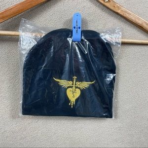 VIP Edition Beanie Jon Bon Jovi Tour Black Gold Embroidery